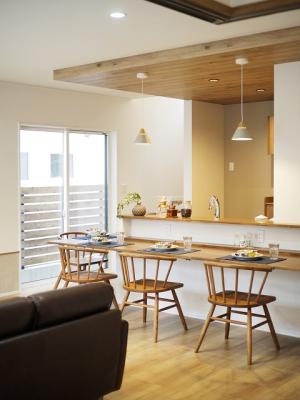 カウンターダイニングのあるsumai。お礼。