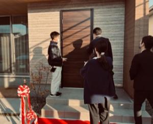 快晴の中でお引渡し